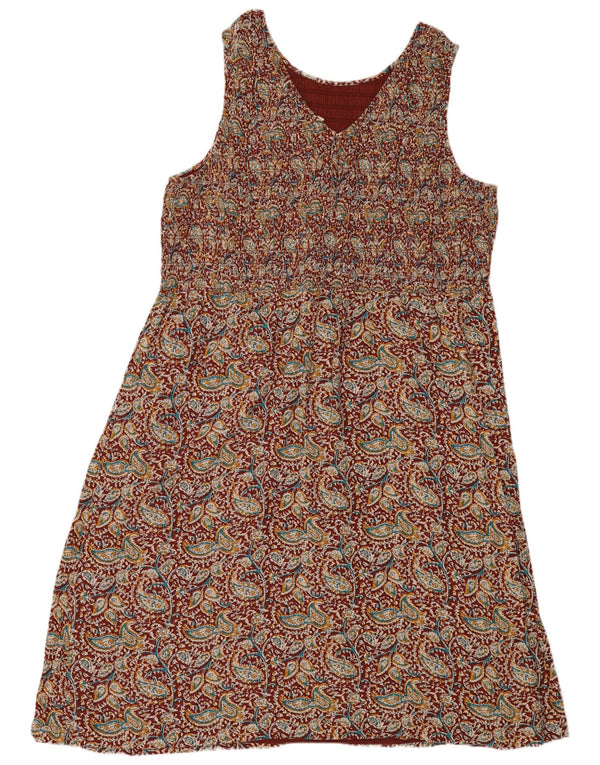 Abito lungo senza maniche da donna Fat Face UK 24 4XL Paisley multicolore