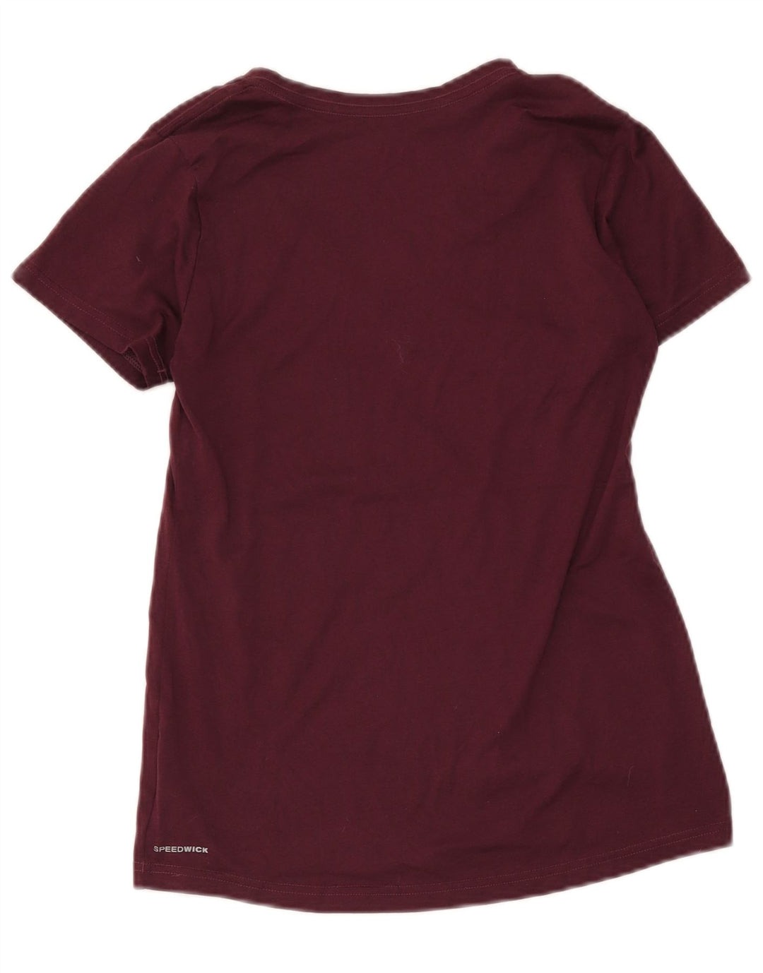 T-shirt Reebok da donna Top UK 10 Small Borgogna in poliestere