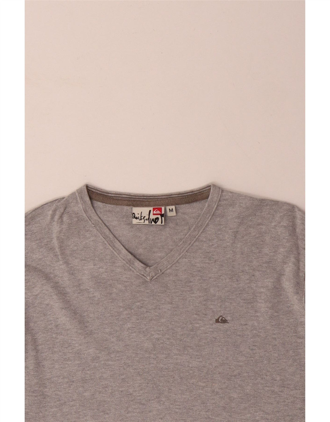 Maglione da donna con scollo a V QUIKSILVER UK 14 Cotone grigio medio