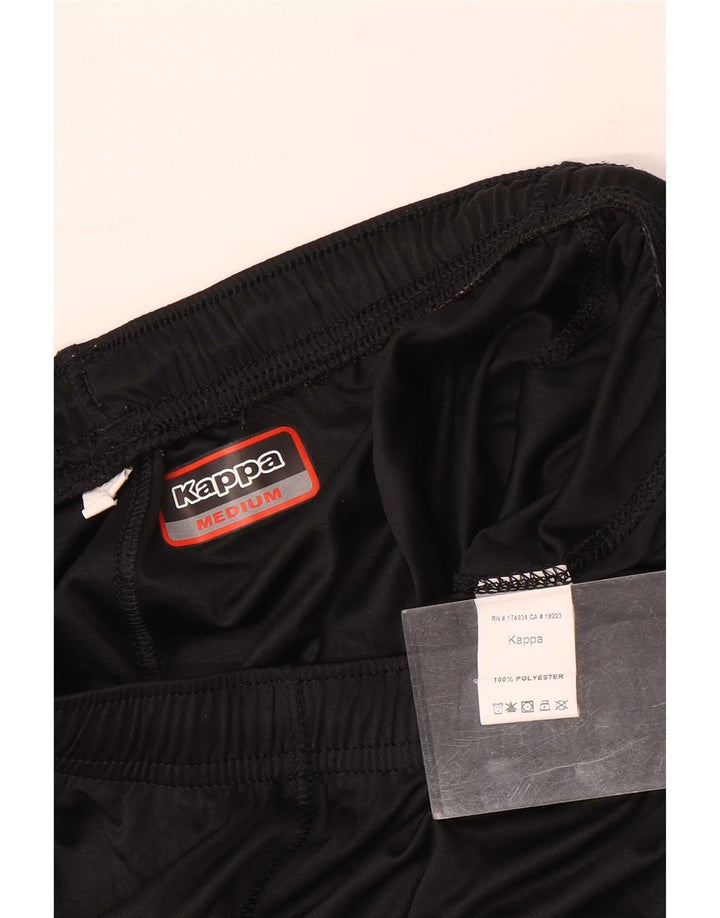 Pantaloncini sportivi grafici da uomo Kappa medio nero in poliestere
