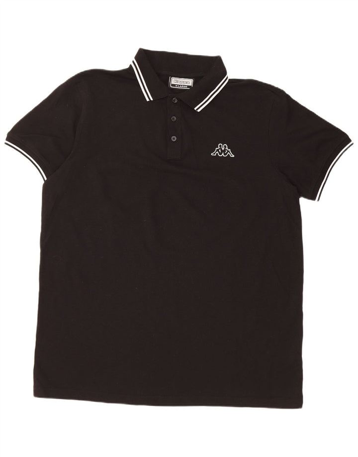 Polo Kappa da uomo XL nera