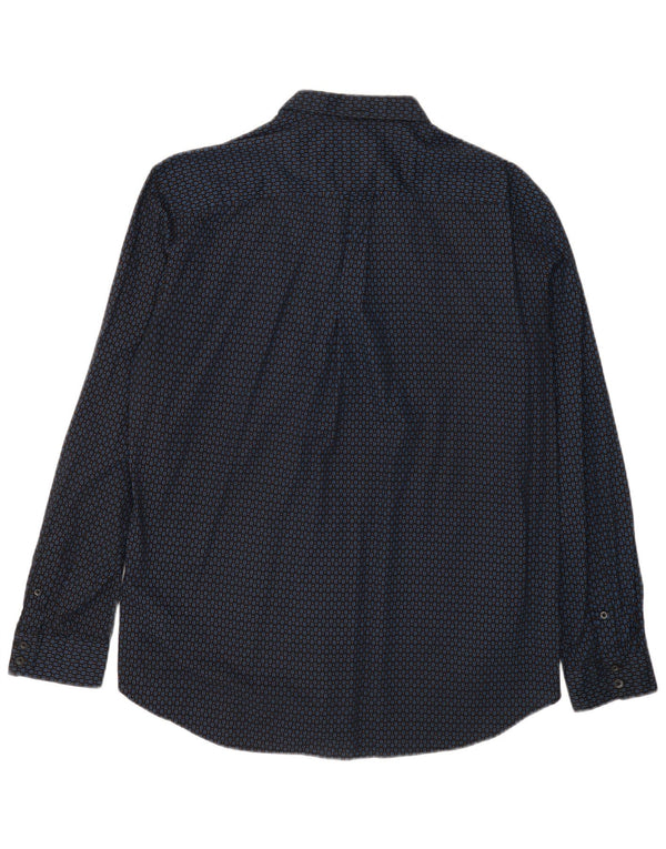 Camicia da uomo BEN SHERMAN 2XL cotone maculato blu navy