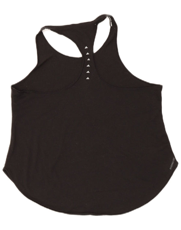 Canotta Adidas Aeroready da donna UK 12/14 media nera