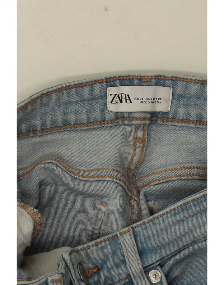 Jeans corti da donna Zara Bootcut EU 38 piccoli W28 L25 blu