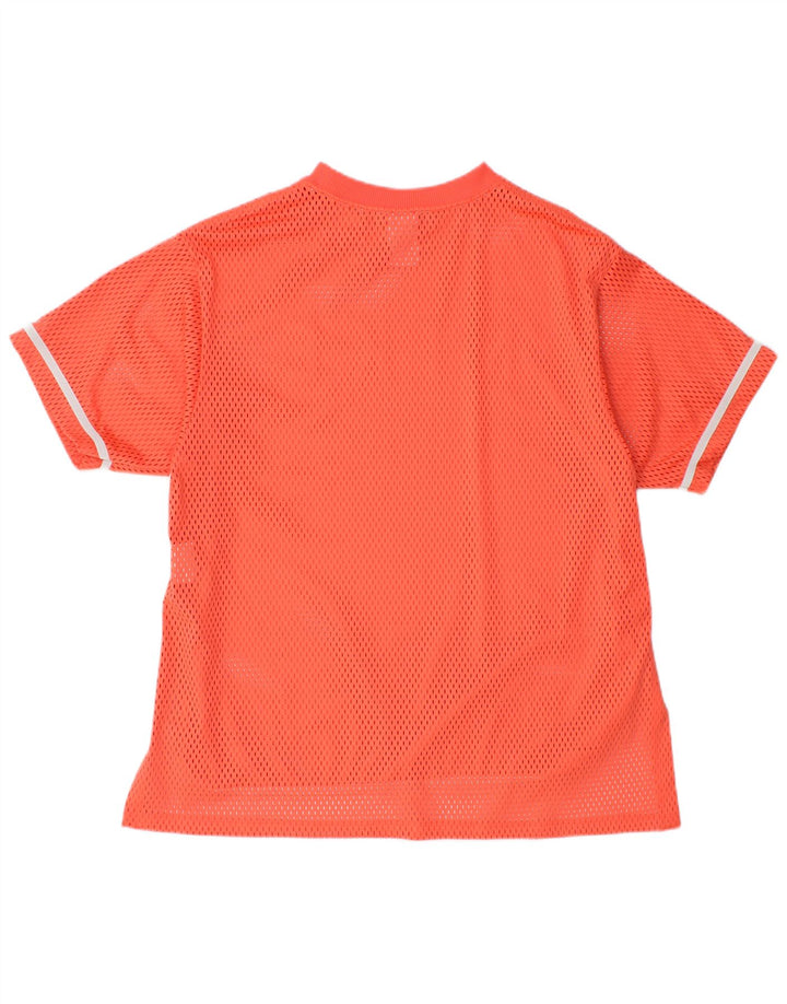 T-shirt grafica da uomo Nike Top grande in poliestere arancione