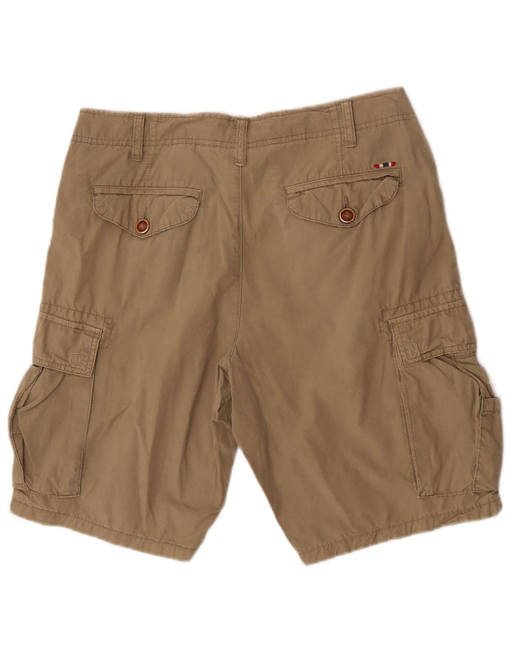Pantaloncini cargo Geographic da uomo Napapijri W30 cotone kaki medio
