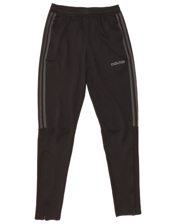 Pantaloni della tuta Adidas Climalite da donna UK 6 XS poliestere nero