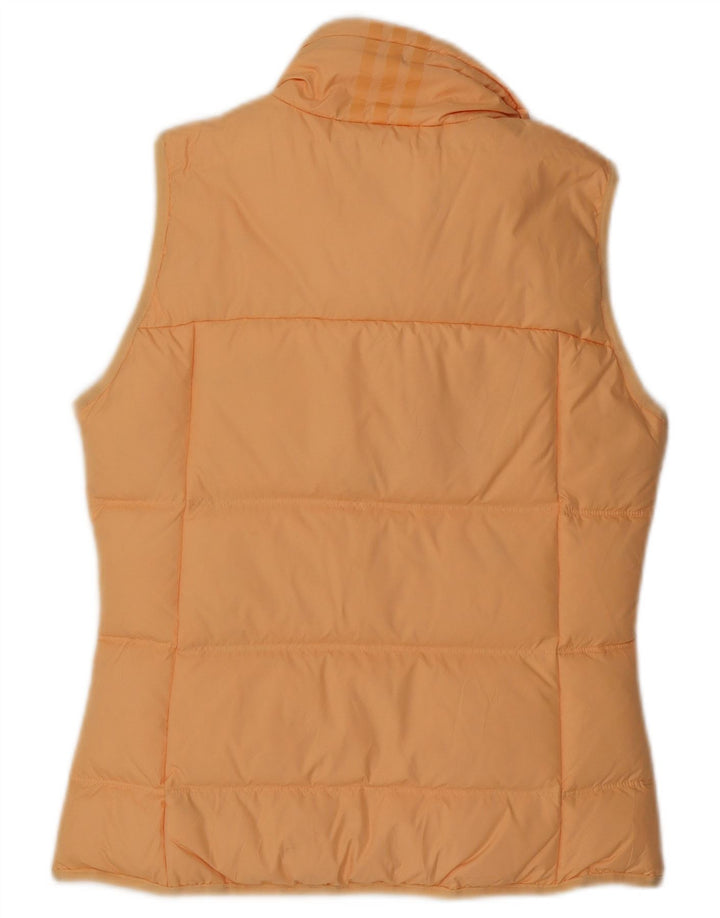 Gilet imbottito da donna ADIDAS UK 10 piccolo poliestere arancione