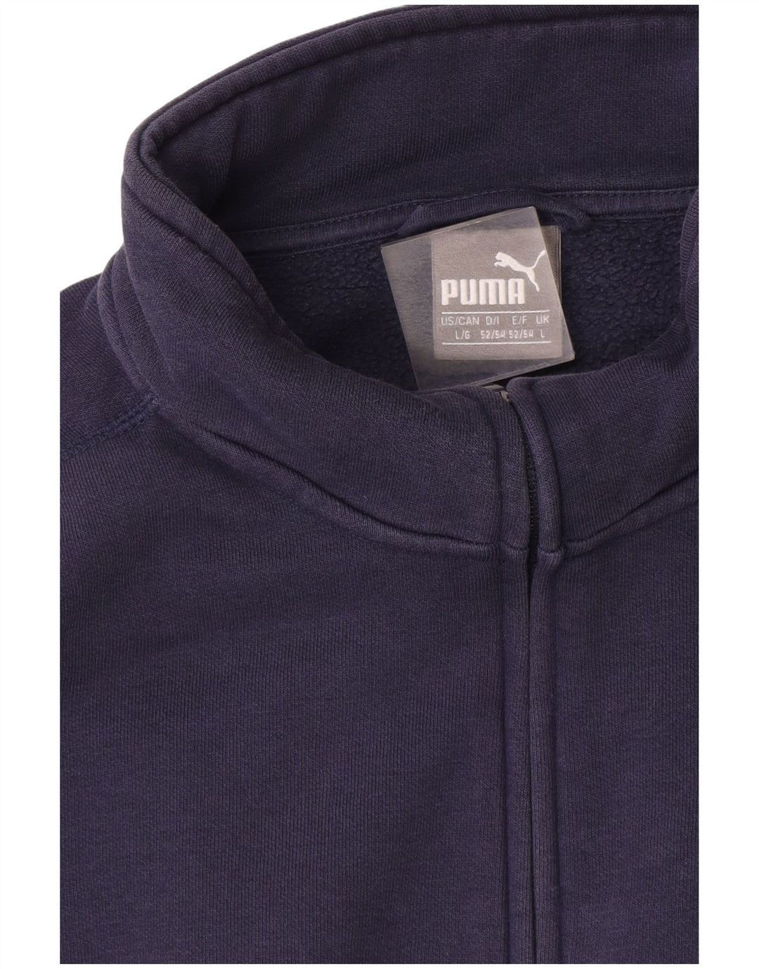Giacca da ginnastica da uomo Puma Large in cotone blu navy