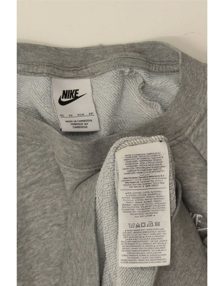 Felpa da donna Nike Jumper UK 6 XS in cotone grigio
