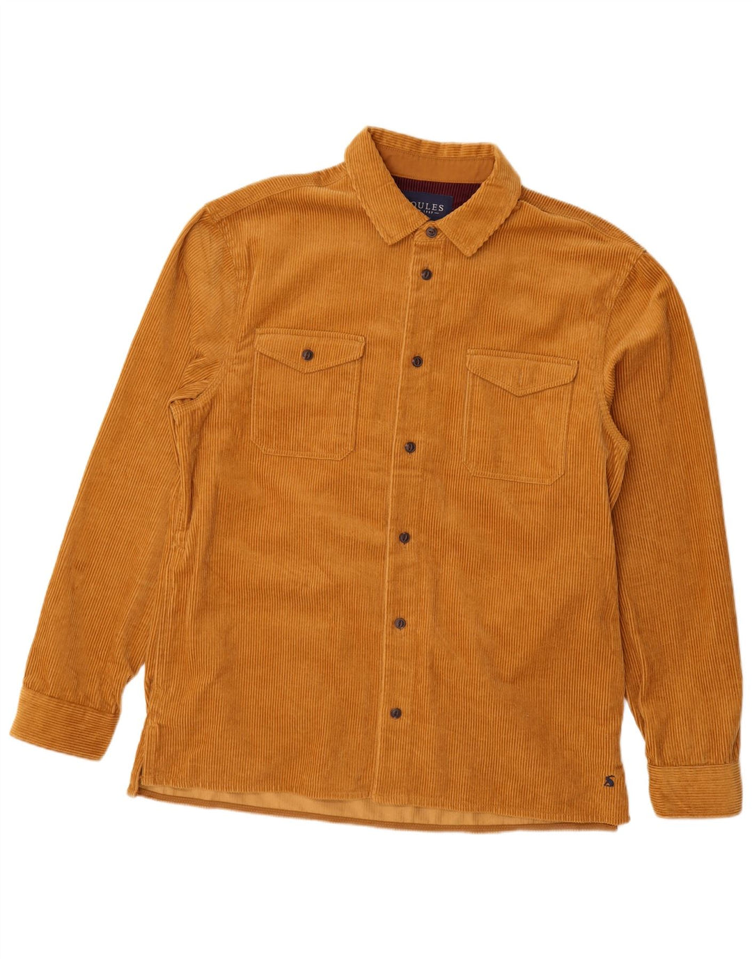 JOULES Camicia da uomo in velluto a coste grande in cotone marrone