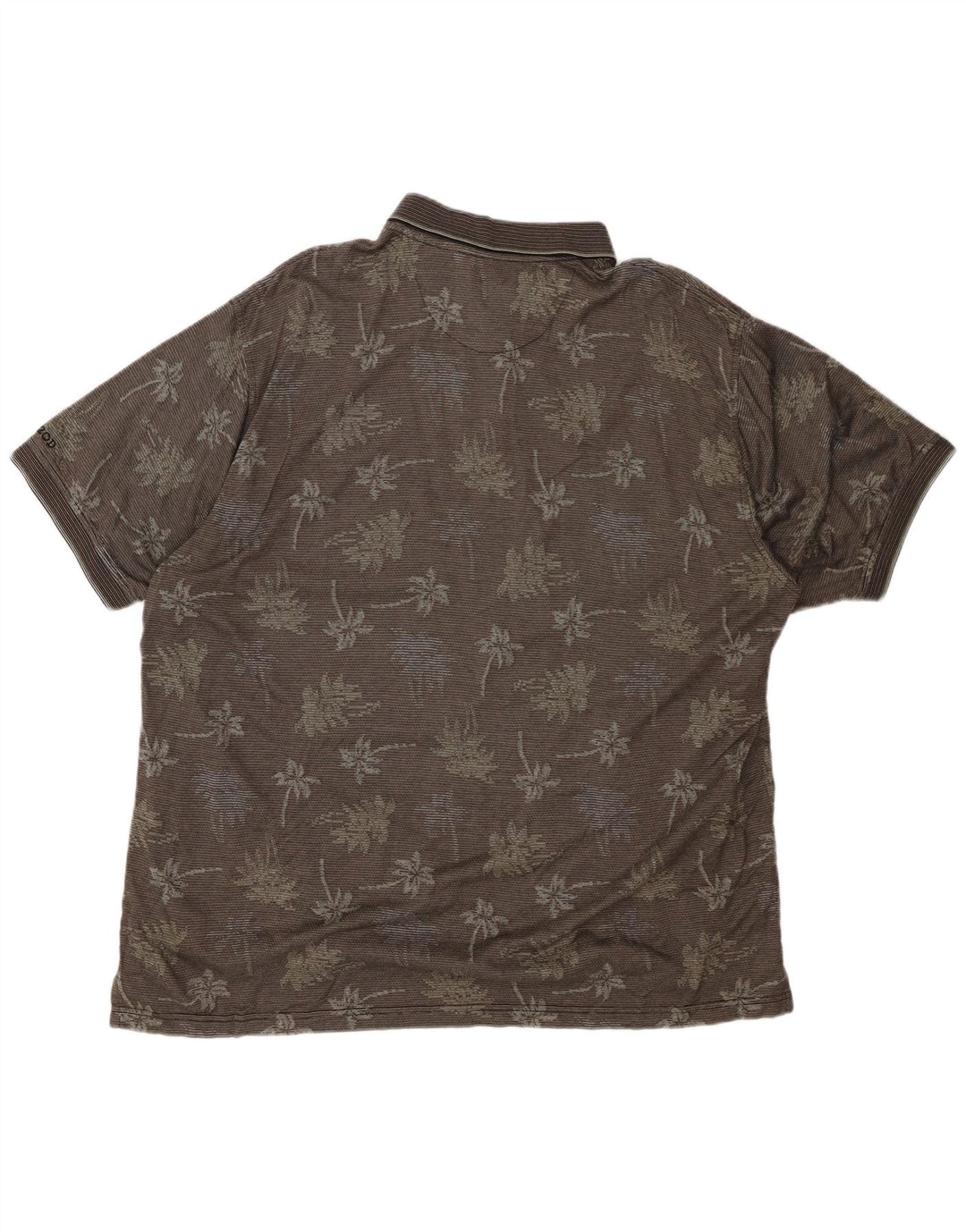 Polo da golf da uomo IZOD XL in cotone floreale grigio