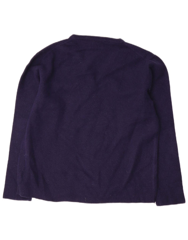 Gant Maglione da uomo con scollo a V 2XL in lana blu navy
