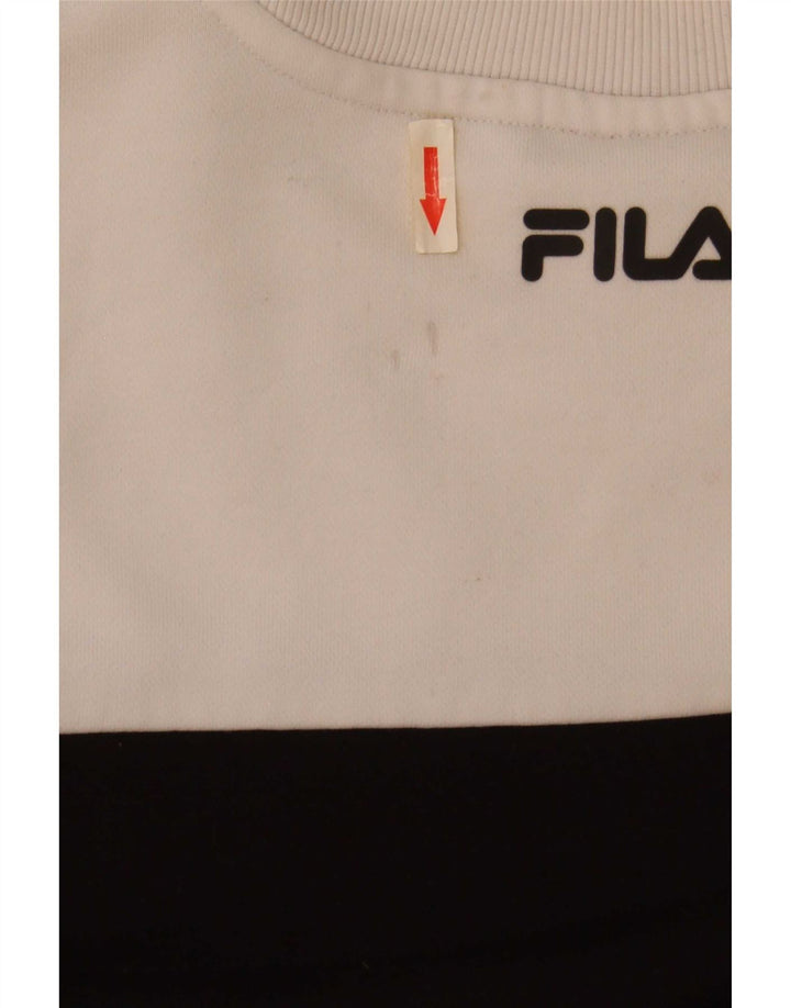 Felpa grafica da donna Fila Maglione UK 14 medio multicolore
