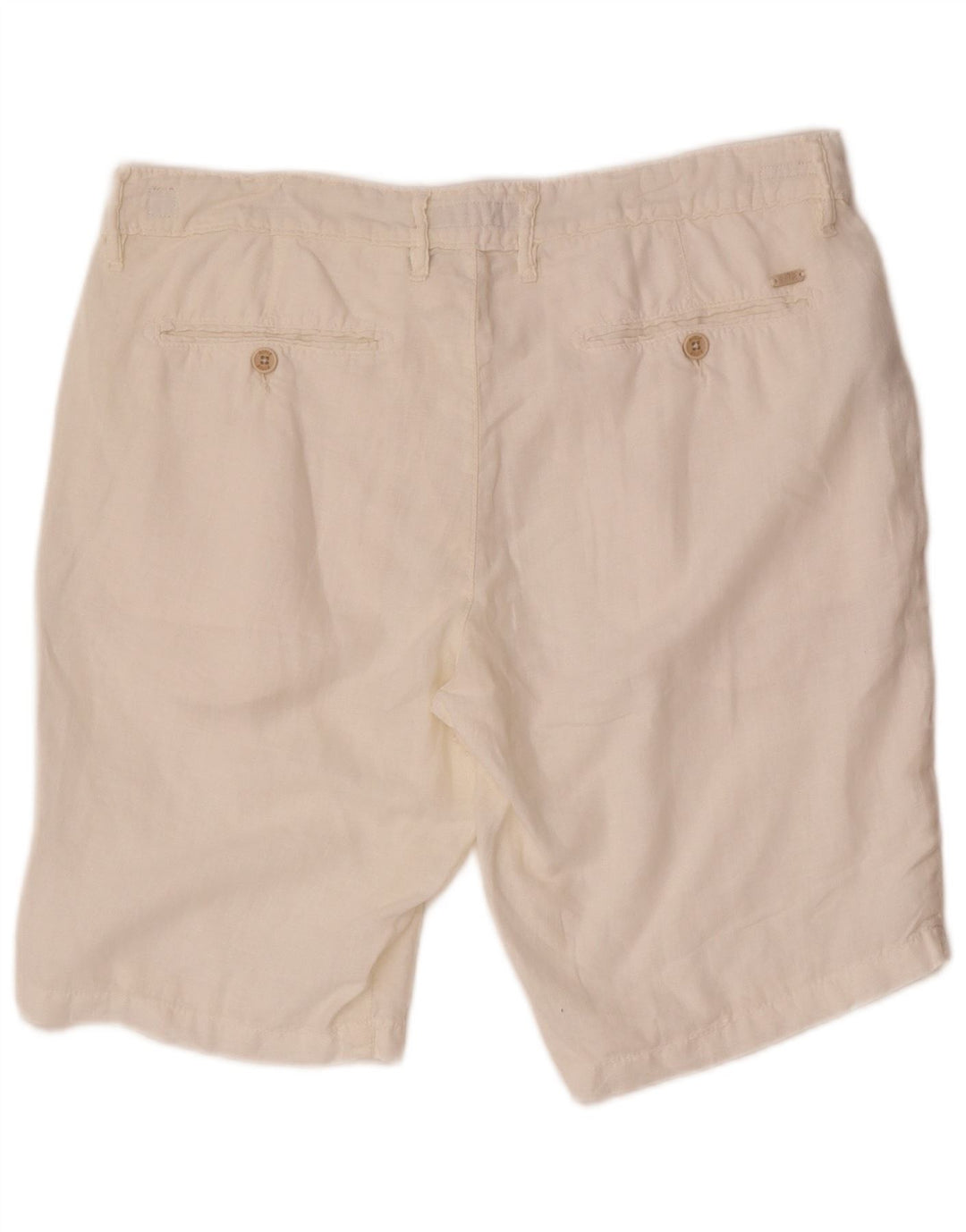 Pantaloncini chino da uomo Rifle W32 lino bianco medio