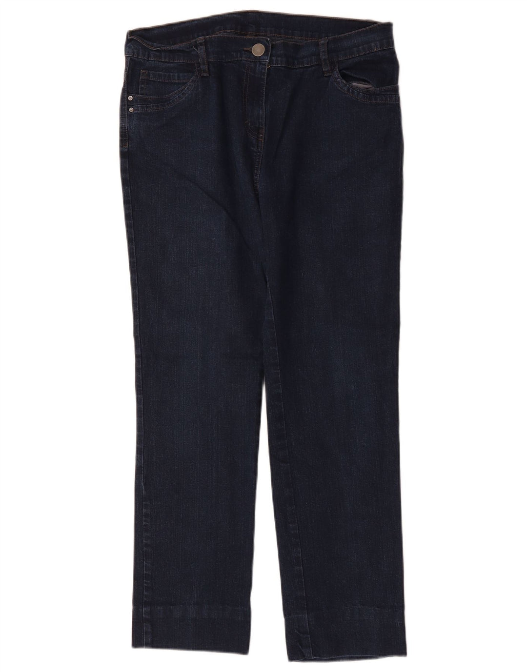 Jeans dritti da donna Marks & Spencer UK 14 Large W32 L27 Blu navy
