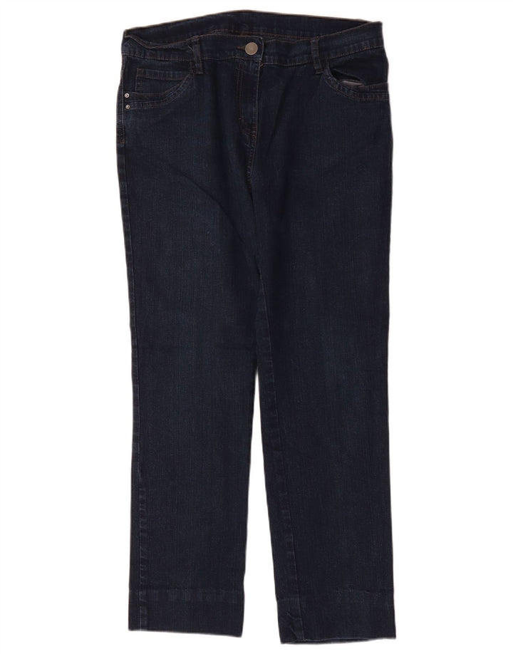 Jeans dritti da donna Marks & Spencer UK 14 Large W32 L27 Blu navy