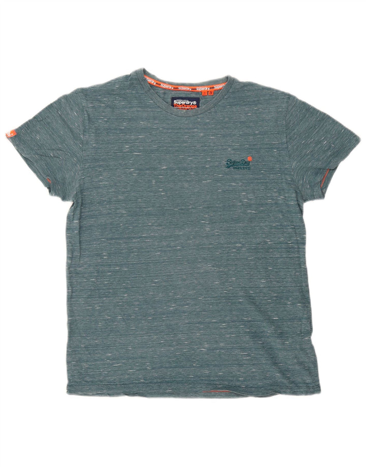 T-shirt da uomo Superdry Top Small verde screziato