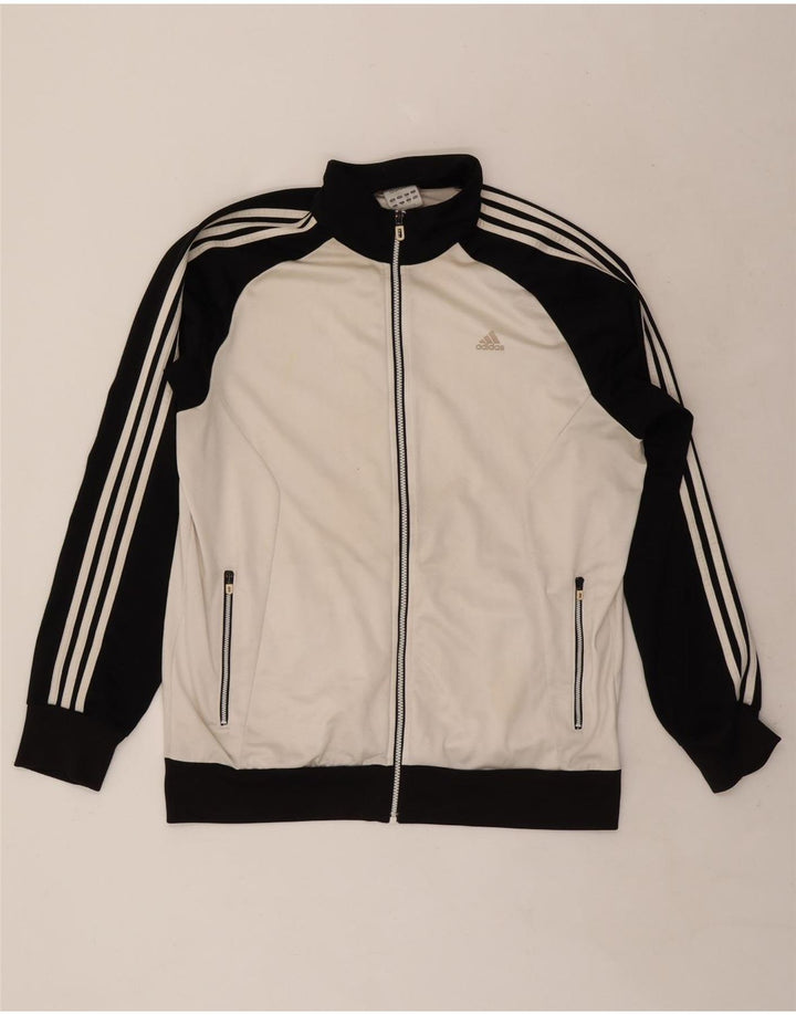 Giacca da tuta da uomo Adidas UK 46/48 XL Poliestere bianco