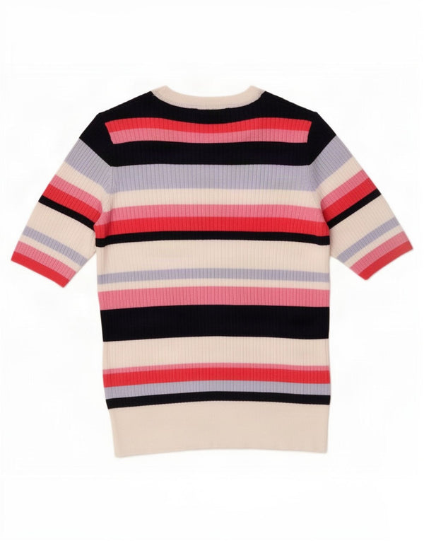 T-shirt da donna Marks & Spencer Top UK 14 a righe multicolori medie