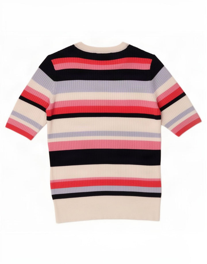 T-shirt da donna Marks & Spencer Top UK 14 a righe multicolori medie