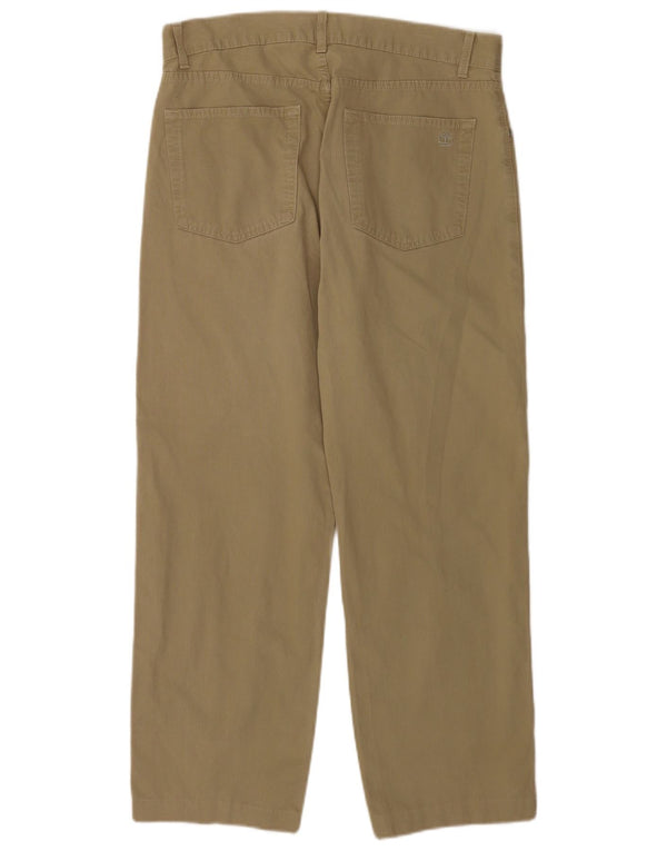 Pantaloni casual dritti da uomo Timberland W35 L27 in cotone beige