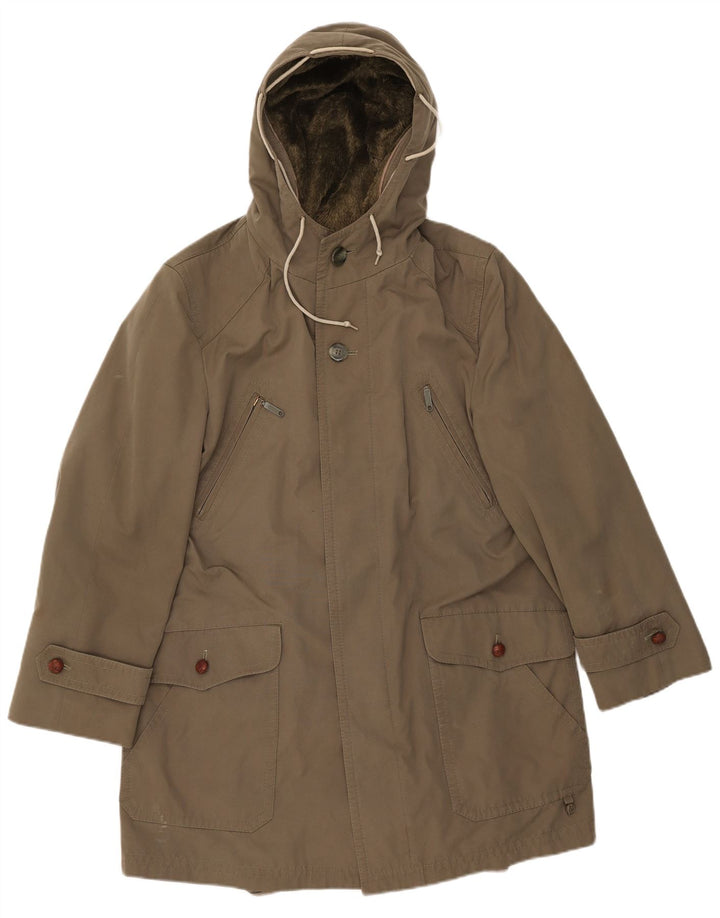 WESTBURY Giacca parka Sherpa da uomo con cappuccio EU 48 Acrilico kaki medio