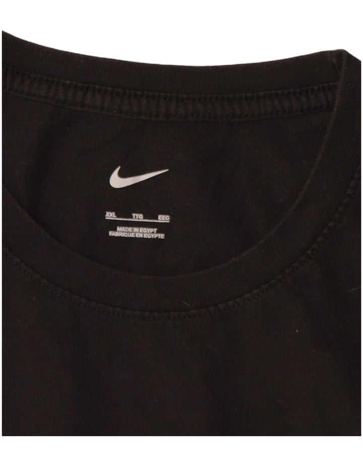 T-shirt da uomo NIKE Top 2XL cotone nero