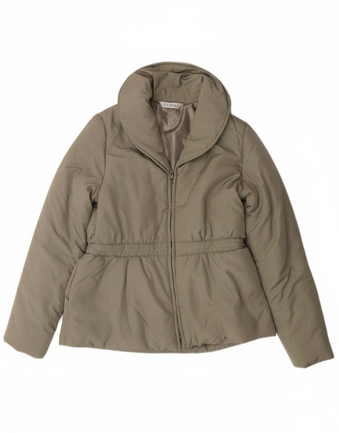 SASHA Womens Padded Jacket UK 14 Medium  Green Polyester