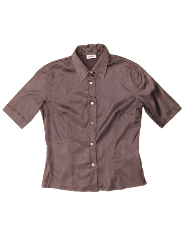 Camicia a maniche corte da donna Stefanel UK 14 Large Grigia