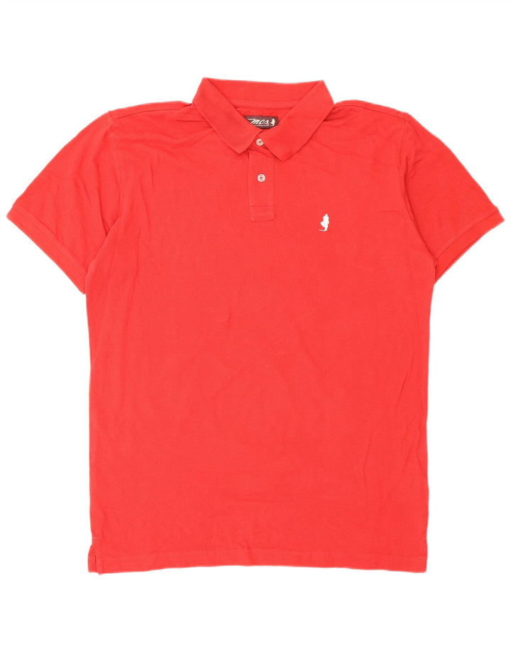Polo da uomo Marlboro Classics grande rossa in cotone