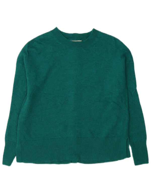 Maglione maglione girocollo oversize da donna Hobbs UK 6 XS lana verde