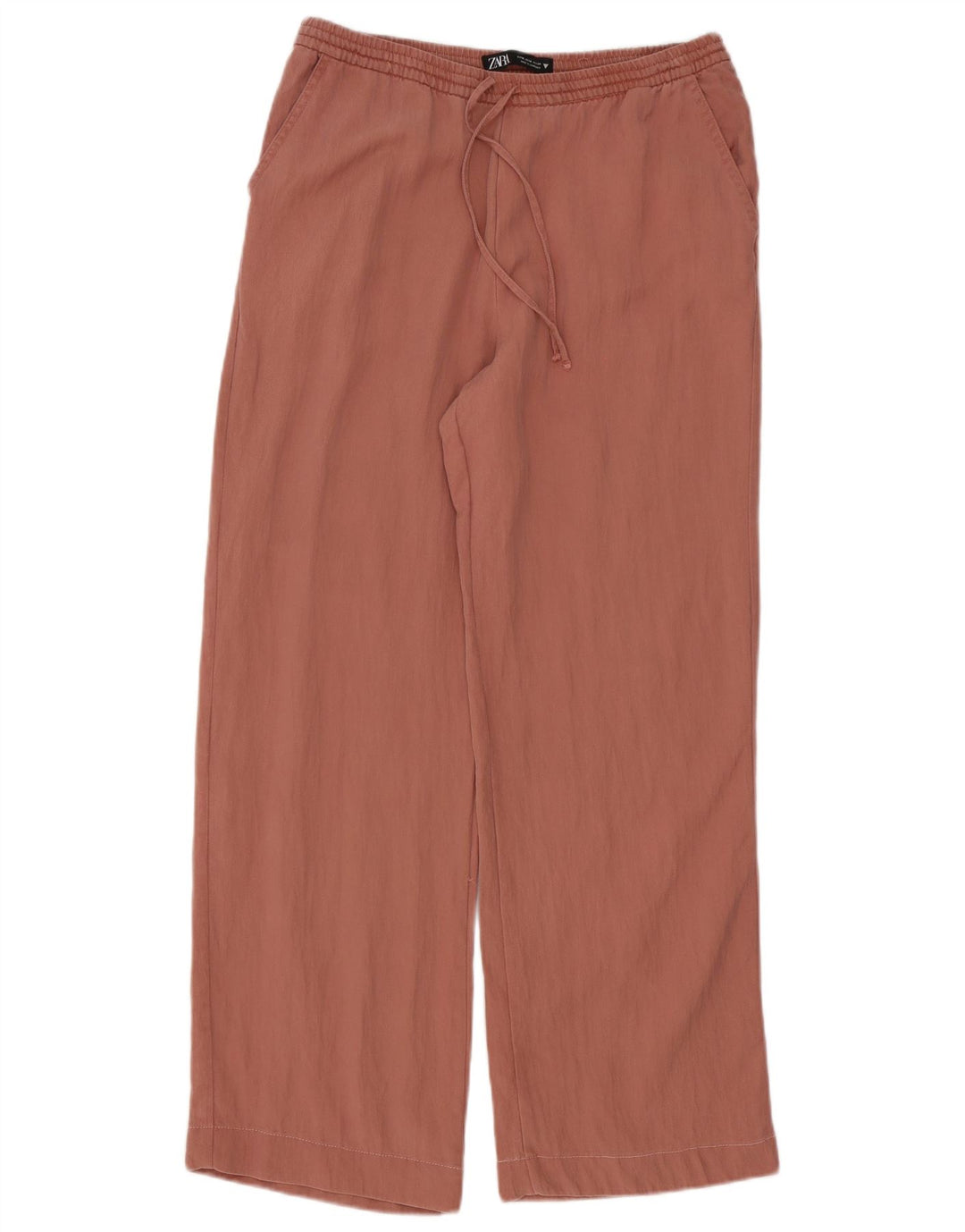 Pantaloni a gamba larga da donna Zara medi W28 L30 Rosa