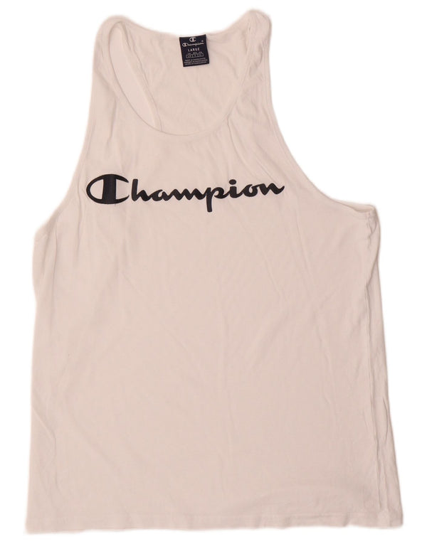 Canotta grafica da donna Champion UK 14 grande bianca