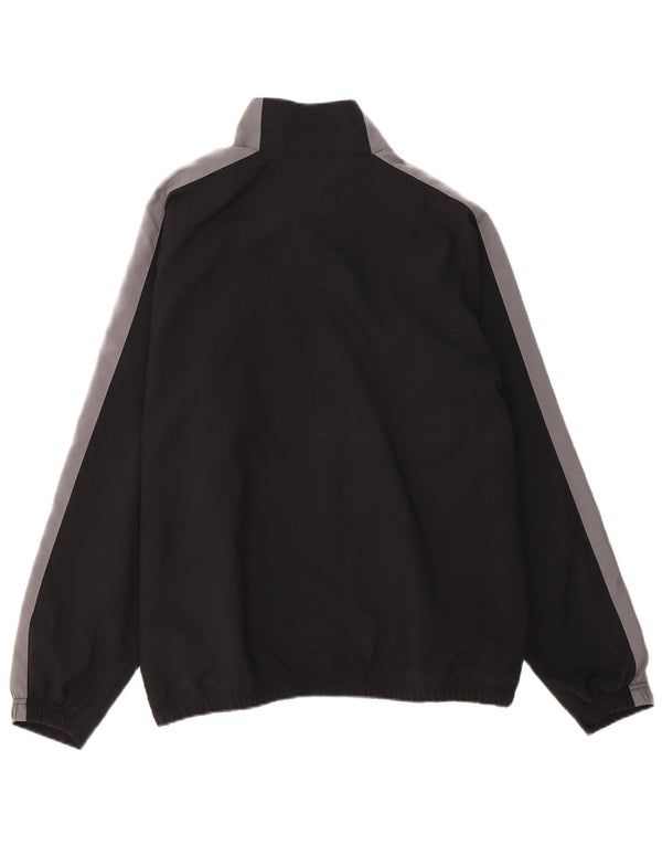 NIKE Mens Tracksuit Top Jacket UK 38/40 Medium Black Colourblock Polyester