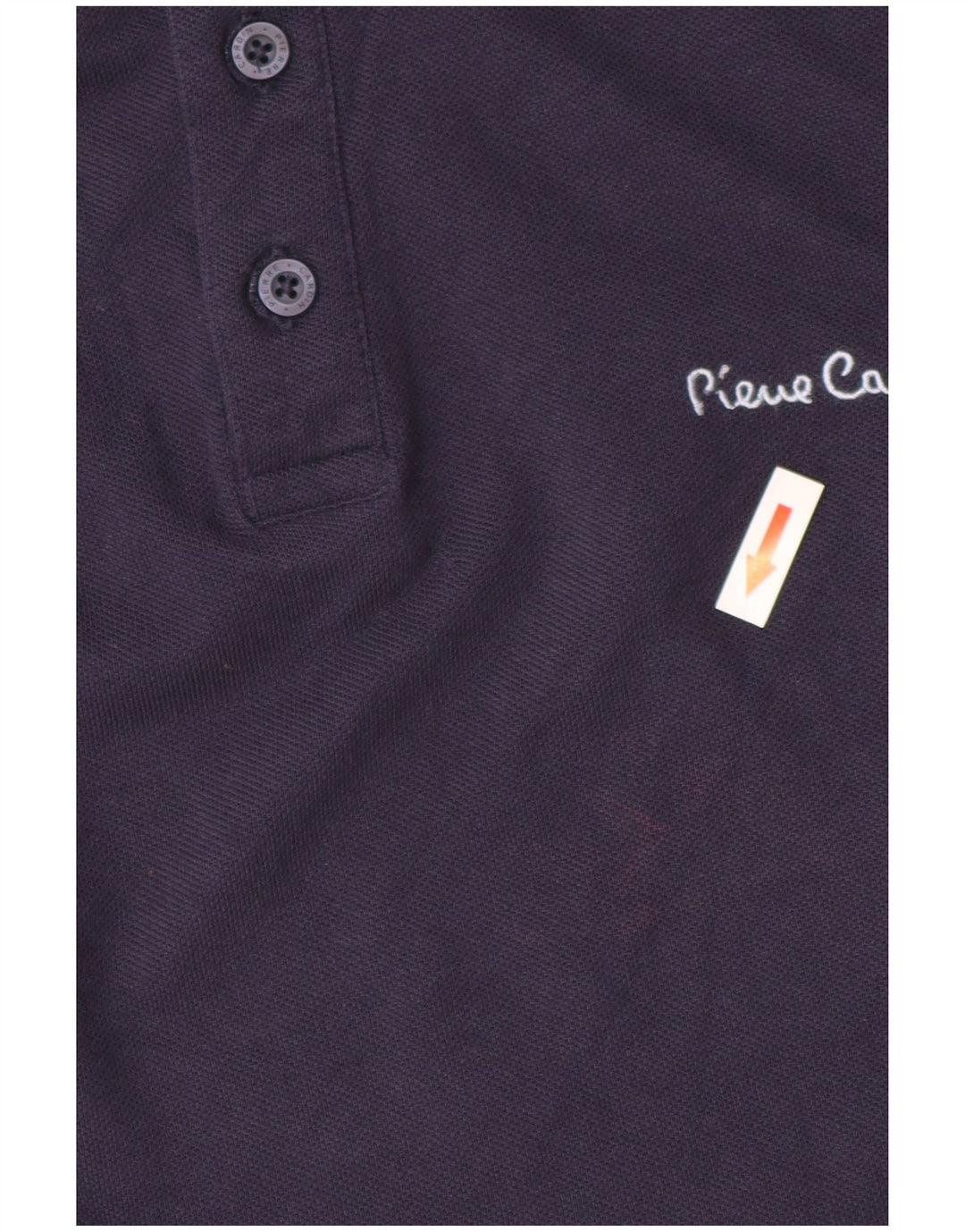 Polo da uomo a maniche lunghe vestibilità regolare Pierre Cardin blu navy medio