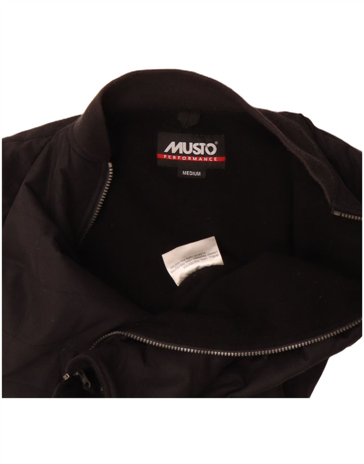 Gilet trapuntato da donna Musto UK 14 poliestere nero medio