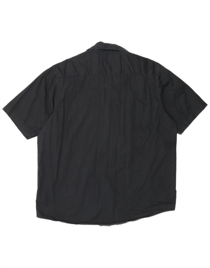 Camicia a maniche corte da uomo Wrangler grande in cotone nero