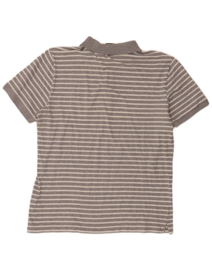 Polo da uomo Fred Perry 2XL in cotone a righe grigie