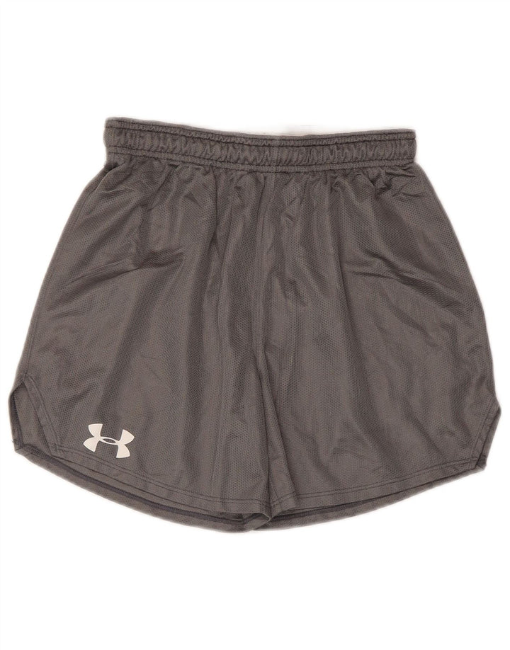UNDER ARMOUR Womens Sport Shorts UK 10 Small  Grey Polyester