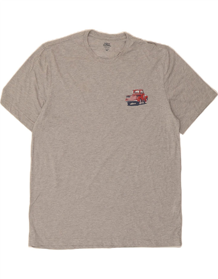 IZOD Mens Relaxed Graphic T-Shirt Top 2XL Grey Cotton Vintage Izod and Second-Hand Izod from Messina Hembry 