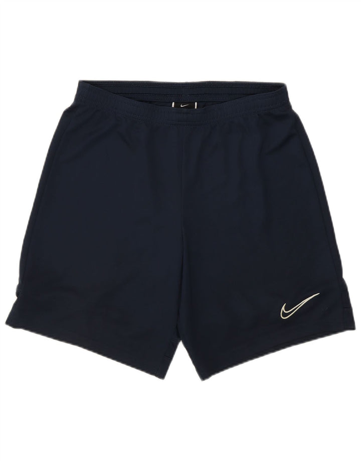 Pantaloncini sportivi Nike da uomo piccoli sportivi in poliestere blu navy