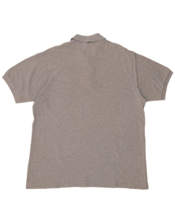Polo da uomo LACOSTE taglia 6 XL in cotone grigio