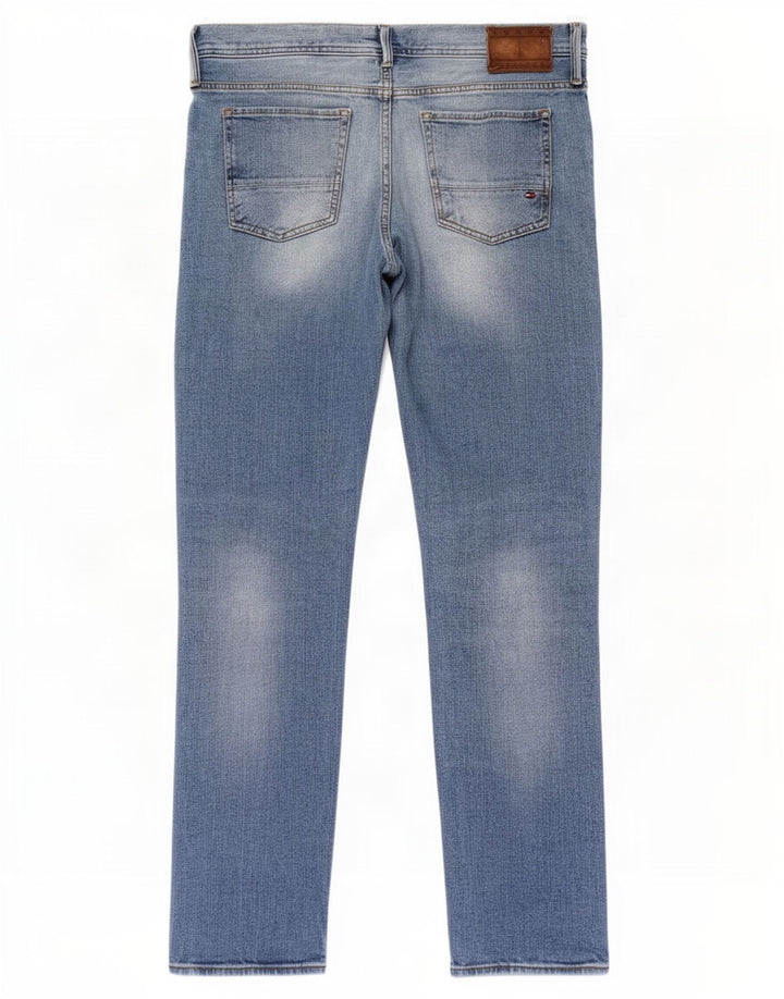 Jeans slim da uomo Tommy Hilfiger W36 L30 cotone blu