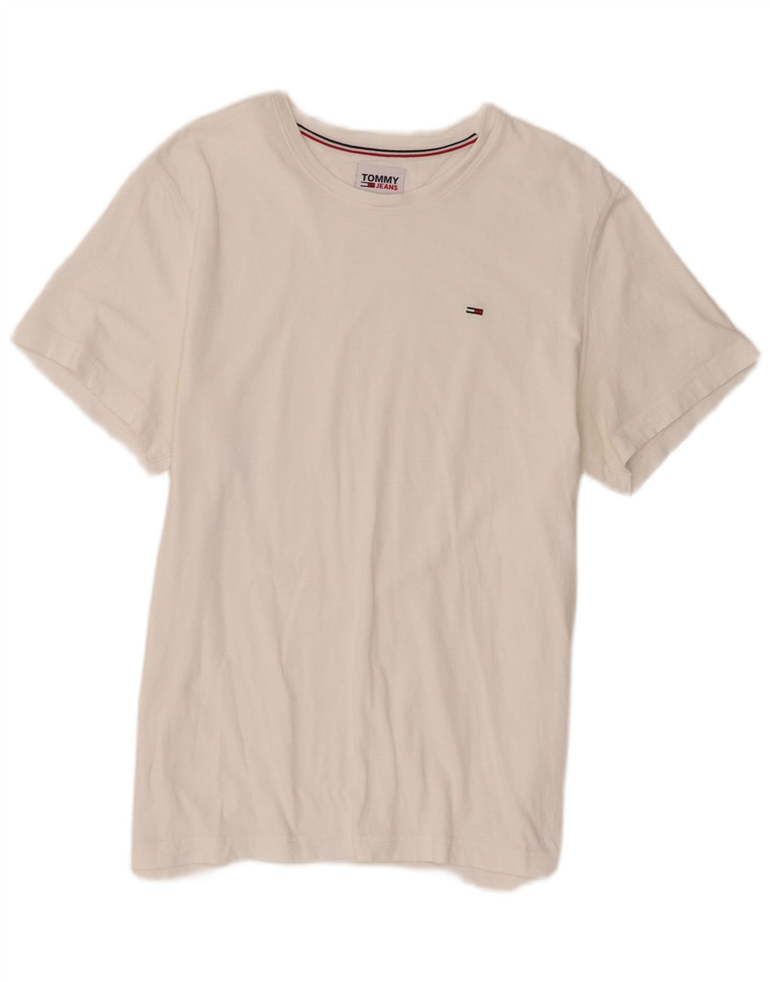 T-shirt da uomo Tommy Hilfiger Top grande in cotone bianco