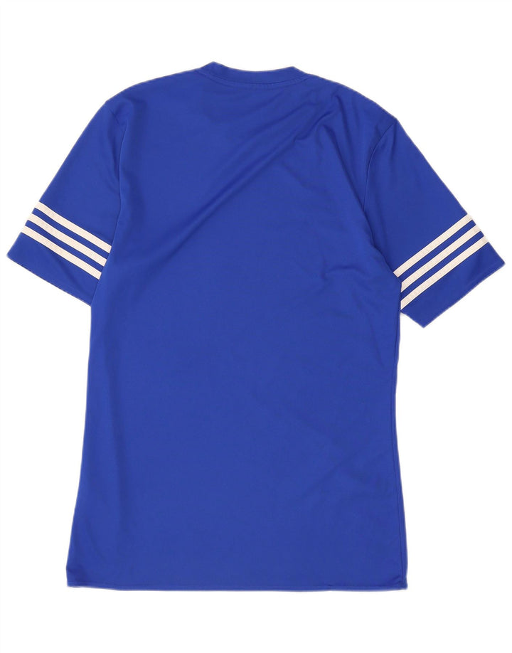 T-shirt ADIDAS Climalite da uomo piccola in poliestere blu