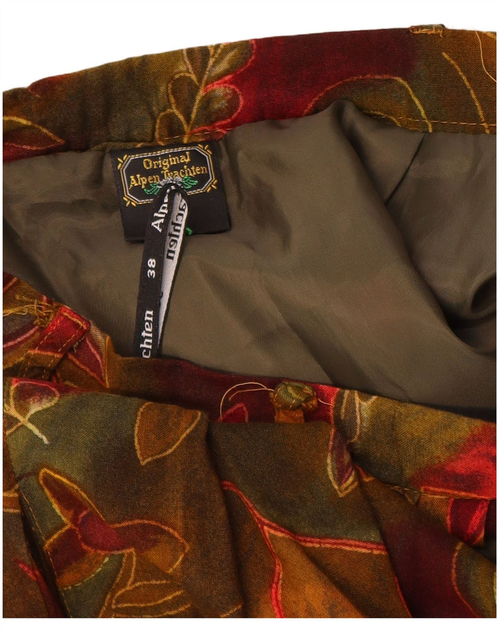 Gonna a trapezio da donna ORIGINAL ALPEN TRACHTEN EU 38 Media W26 Bordeaux