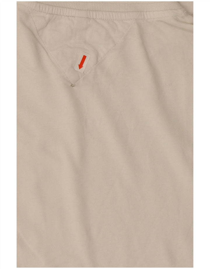 TOMMY HILFIGER T-shirt da donna Top UK 10 piccola cotone bianco