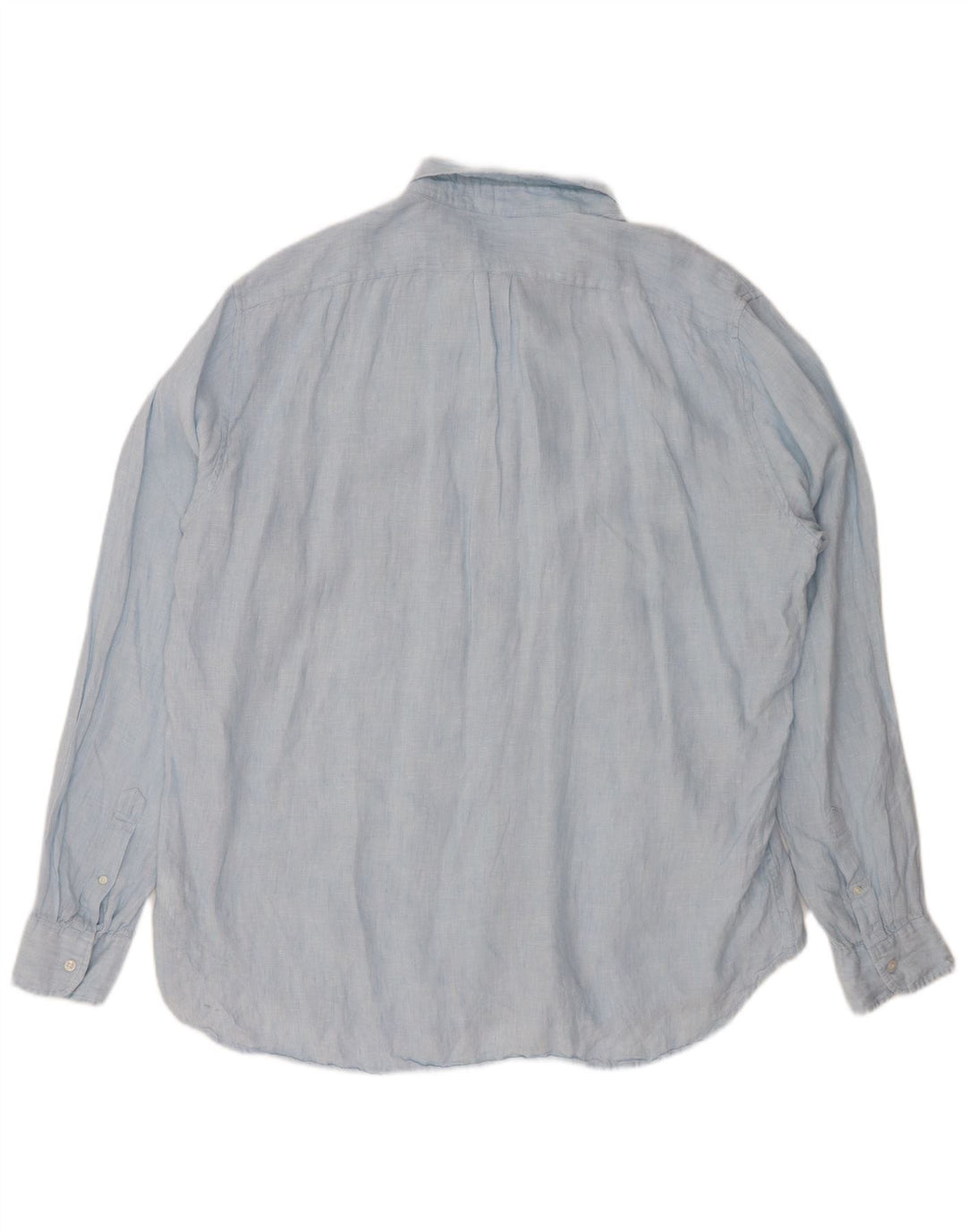 J. CREW Camicia da uomo alta vestibilità classica 2XL Lino blu