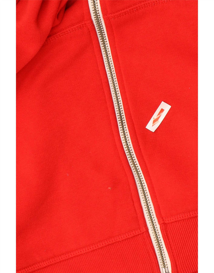 Maglione con cappuccio e zip da uomo Converse piccolo in cotone rosso